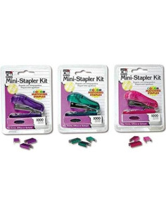 Mini Grapadoras Charles Leonard 6 Piezas con 6000 Grapas 2