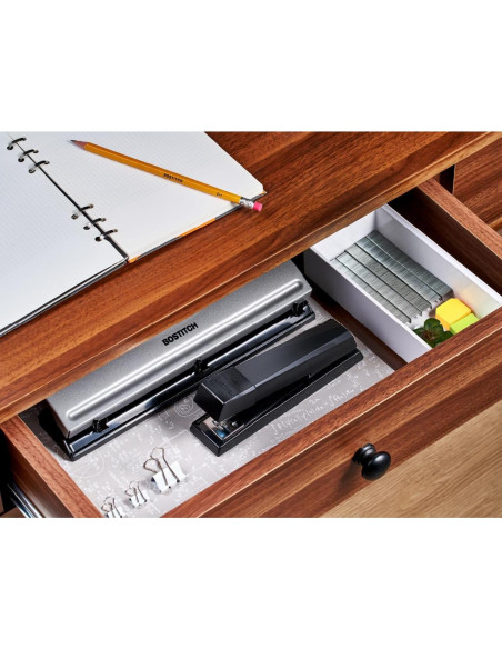 Grapadora de Oficina Bostitch 3713 Sin Atascos Negra 25 Hojas