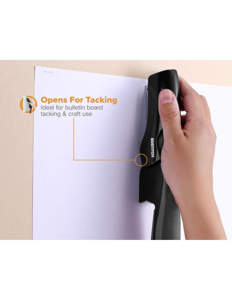 Grapadora Bostitch Office Compacta Negra para 40 Hojas