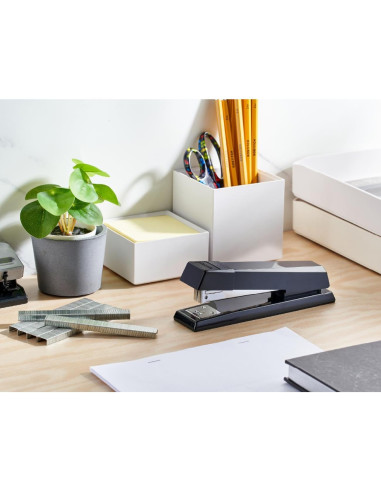 Grapadora de Oficina Bostitch 3713 Sin Atascos Negra 25 Hojas