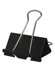 Clip de Carpeta Grande KAKAMINA 5 cm Negro - Paquete de 60