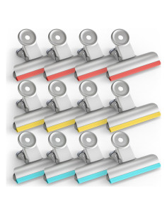 Clips para Bolsas de Comida HOUSE AGAIN 12 Piezas Acero Inoxidable