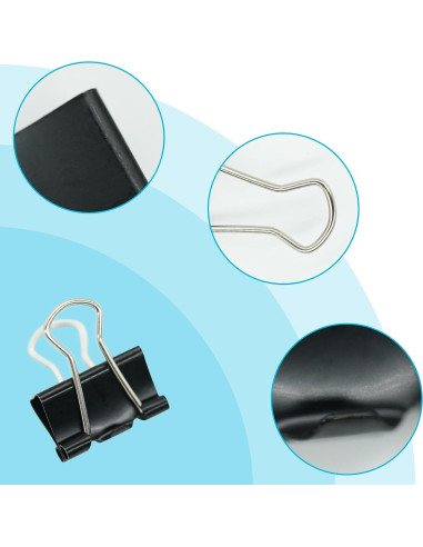 36 Clips de Carpeta de Colores Ykimok 15mm - Oficina y Manualidades