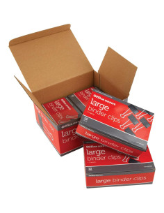 Clip de Oficina Office Depot Grande 5.08 cm Negro Caja 48 2