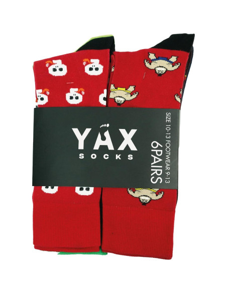 Calcetines Coloridos Yax Socks para Hombres Talla Única