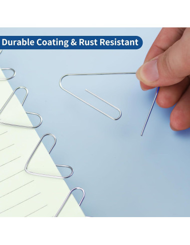 1800 Clips de Papel BainGesk Variados 50mm, 33mm, 28mm Duraderos