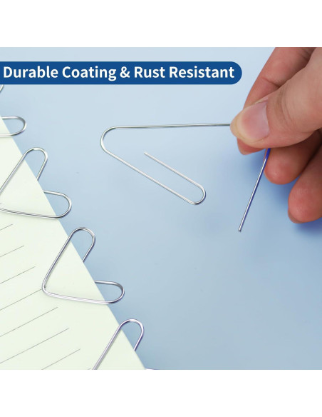 1800 Clips de Papel BainGesk Variados 50mm, 33mm, 28mm Duraderos