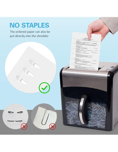 Grapadora sin grapas QINSIGN compacta para oficina y escuela