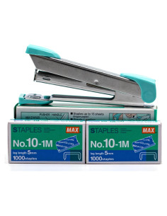 Grapadora Max HD-10 con 4000 Grapas - Ideal Oficina y Hogar