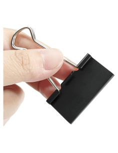 Clips de Carpeta Grande DSTELIN 80 Piezas Negro 4.06 cm