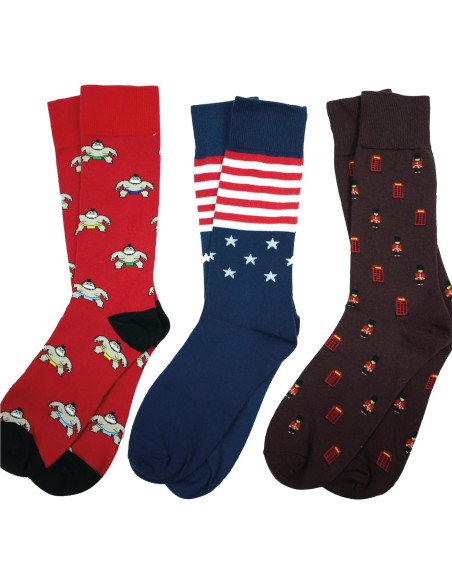 Calcetines Coloridos Yax Socks para Hombres Talla Única