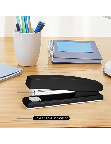 Engrapadora Muxdilu 25 Hojas Metal Negra con 1000 Grapas