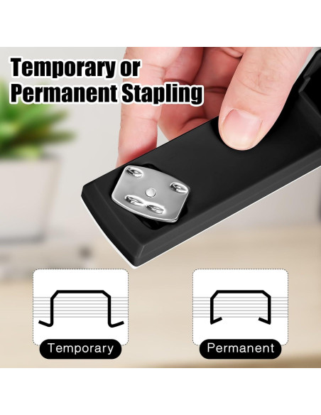 Engrapadora Muxdilu 25 Hojas Metal Negra con 1000 Grapas