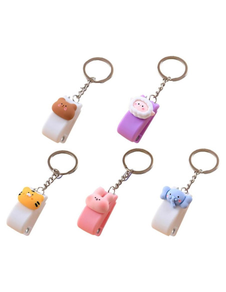5 Mini Grapadoras Portátiles Tofficu con Llavero - Animales