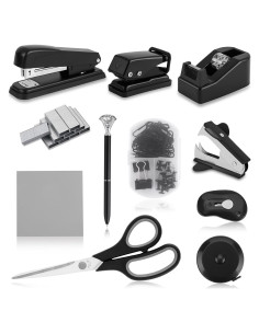Kit de Accesorios de Escritorio Kogcmeetl Negro 12 Piezas