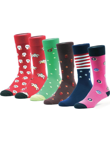 Calcetines Coloridos Yax Socks para Hombres Talla Única