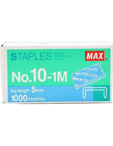 Grapadora Max HD-10D Mini con 2000 Grapas No.10-1M