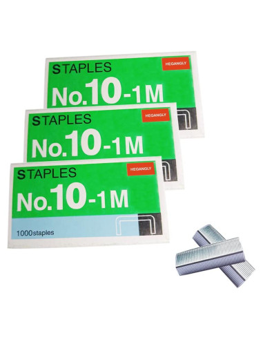 Grapas No.10 HeGangLy 3000pcs para Grapadoras Mini