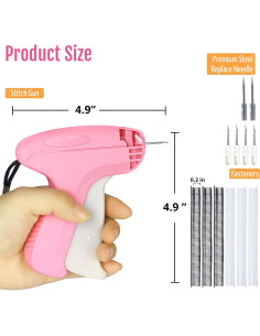 Pistola de Puntadas HABGP para Ropa con 2000 Sujetadores 2