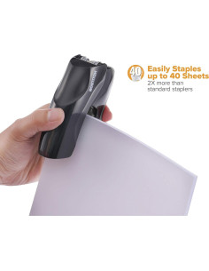 Grapadora Bostitch Compacta Negra Paquete de 3, 40 Hojas 2