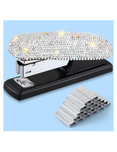 Grapadora de Cristal Yexiya Plata con 100 Grapas - Elegante