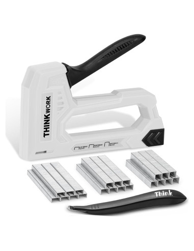 Grapadora de Uso Ligero THINKWORK Gris con 1600 Grapas JT21