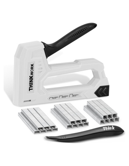 Grapadora de Uso Ligero THINKWORK Gris con 1600 Grapas JT21