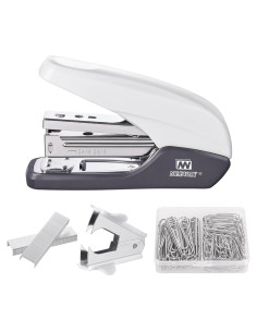 Grapadora NEEWAY Sin Esfuerzo 25 Hojas Blanca + 1000 Grapas