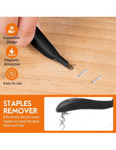 Grapadora de Uso Ligero THINKWORK Gris con 1600 Grapas JT21