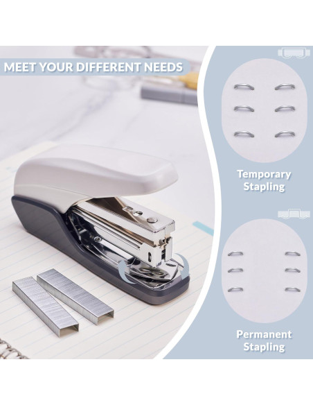 Grapadora NEEWAY Sin Esfuerzo 25 Hojas Blanca + 1000 Grapas