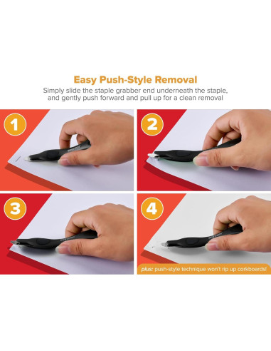 Grapadora Bostitch Titan Metal Negra 50 Hojas Sin Atascos