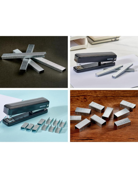 Grapadora Bostitch Titan Metal Negra 50 Hojas Sin Atascos