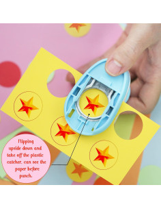 Perforadora circular manualidades ECOHU 1 pulgada papel 2