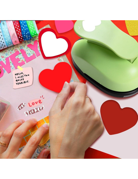 Perforadora de Corazón HKKYO 7.62 cm para Manualidades Perforadora de Corazón HKKYO 7.62 cm para Manualidades