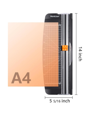 Cortadora de Papel WORKLION A4 Portátil 35.8cm 0.16kg