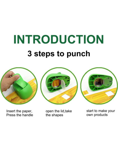 Perforadora manual Wsyhomie 5.08 cm Triángulo 0.30 kg