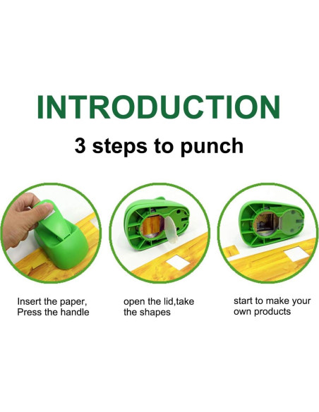 Perforadora manual Wsyhomie 5.08 cm Triángulo 0.30 kg Perforadora manual Wsyhomie 5.08 cm Triángulo 0.30 kg