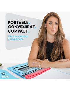 Perforadora de 3 Agujeros Enday Rosa, Capacidad 5 Hojas 2