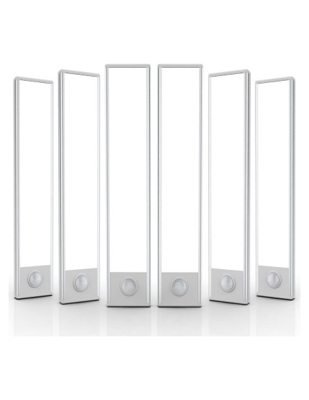 Paquete de 6 luces LED bajo gabinete AVEVA con sensor de movimiento Paquete de 6 luces LED bajo gabinete AVEVA con sensor de movimiento