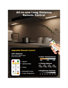 Luces LED Bajo Gabinete Skairipa 30cm Inalámbricas Recargables 2