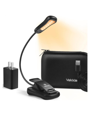 Luz de Lectura Vekkia BK-07 Recargable LED Cálido 60 Horas