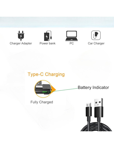 Luz de Lectura LED JENNTEN R6 con Clip, 3 Colores y 9 Brillos