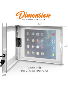 Soporte Antirrobo Pyle para iPad 11" con Cerradura 2