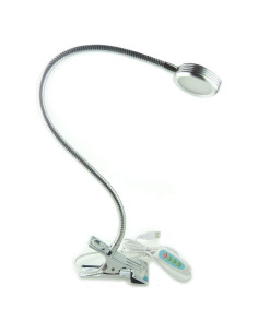 Lámpara de escritorio LED QUANS con clip y cuello ajustable