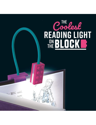 Luz de Libro LED IF Púrpura con Brazo Ajustable