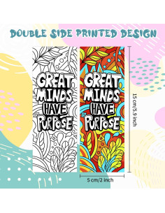 120 Marcadores DIY VOCHIC con Citas Inspiradoras para Colorear 2