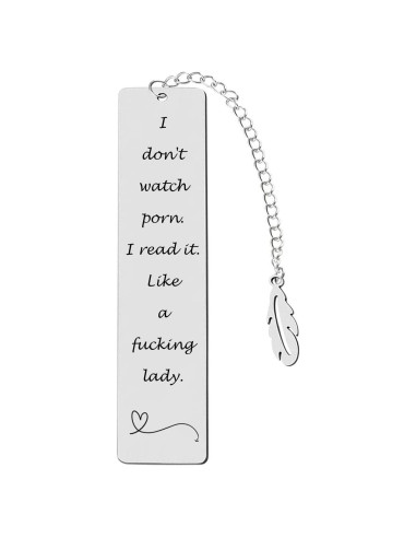 Marcador de Acero Inoxidable Teniinet 13cm con Grabado Divertido