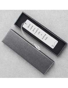 Marcador de Acero Inoxidable Teniinet 13cm con Grabado Divertido 2