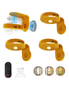 Luces de Imagen Inalámbricas MEKKLEON 4 Paquete Dorado 2000mAh