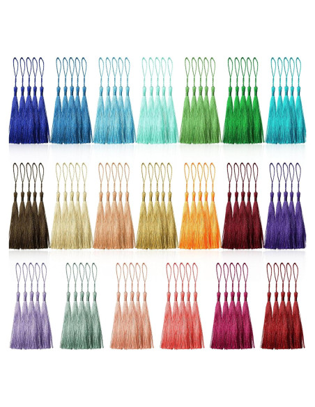 Borlas Suaves Creatrill 100 Pcs 13 cm Multicolor para DIY